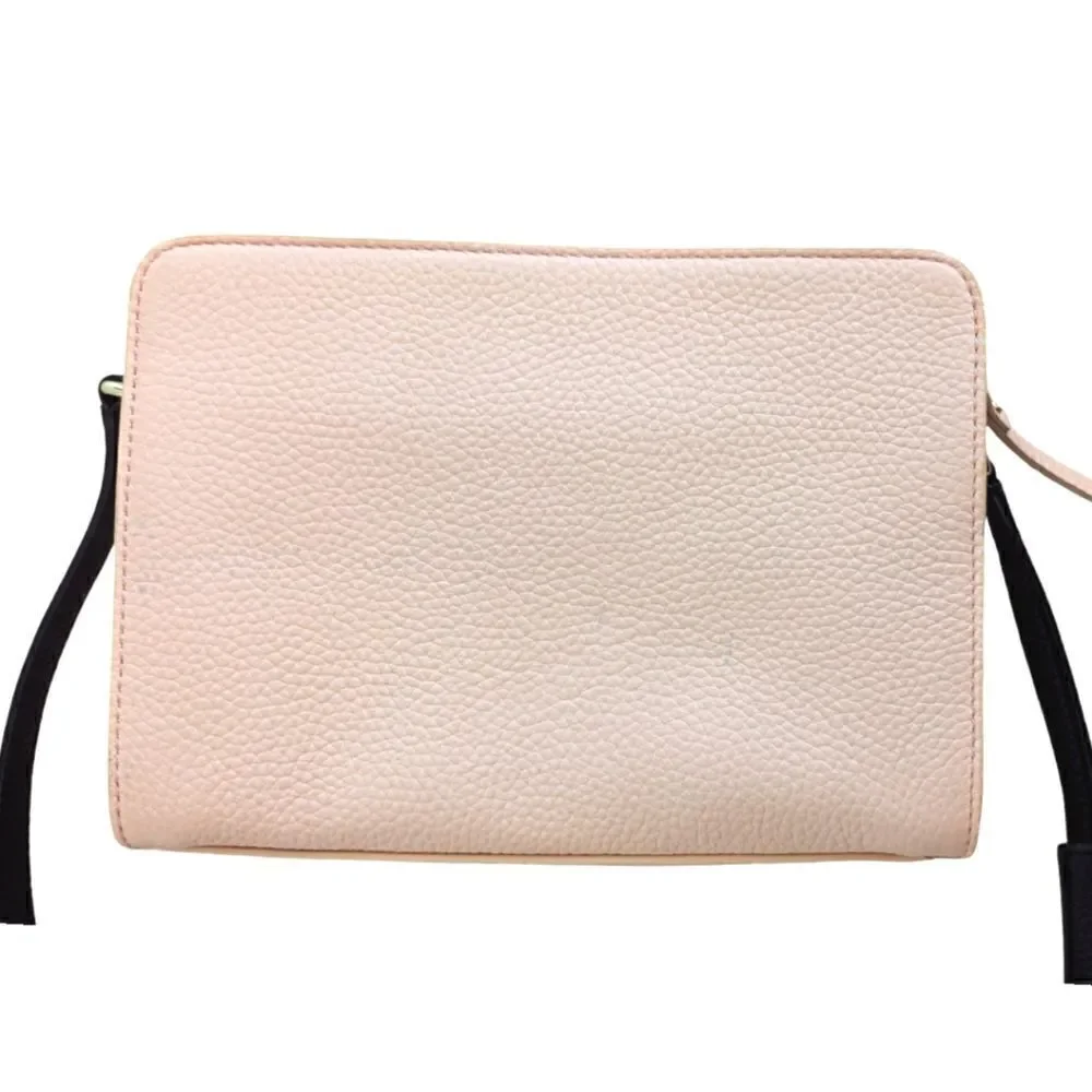Kate Spade Henderson Street Fannie Pebbled Leather Shoulder Bag Pink & Gold